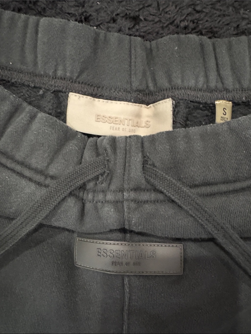 Men’s Fear of God Essentials Stretch Limo Sweatpants-Black-Like New - Picture 4 of 5
